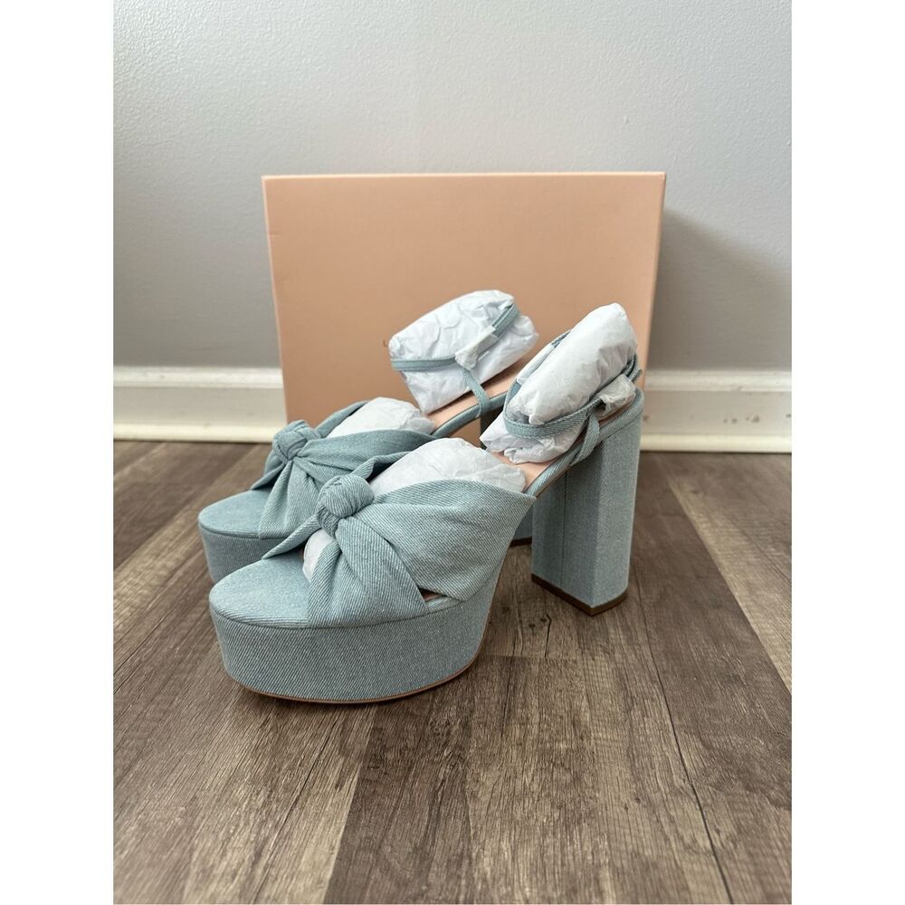 Loeffler Randall Roz 120MM Knot Platform Sandals - Picture 6 of 11
